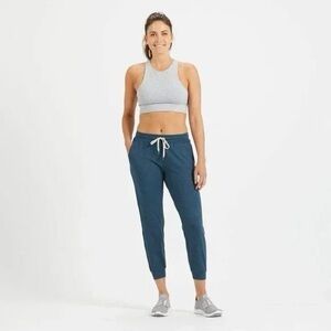 Vuori Performance Jogger Cosmic Heather Teal DreamKnit Mid Rise Size Medium